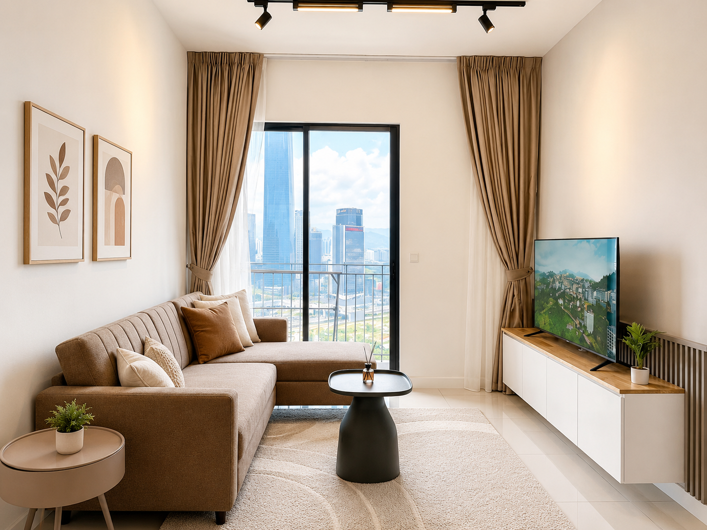 Homestay interior design by BYD Design — 3-bedroom short-stay unit, Skyline @ Pudu
